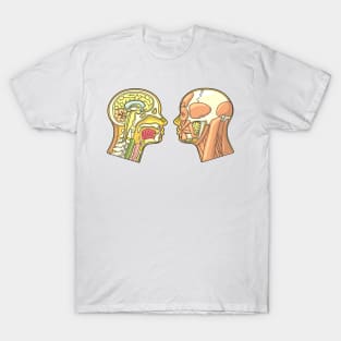 Human Head Anatomy Diagram T-Shirt